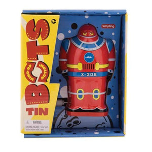 Wind Up Tin Robot - Only one is included - Available in Red, Blue or Green