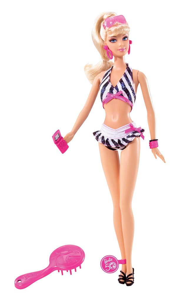 Barbie Then and Now 1959-2009 50th Anniversary Bathing Suit Doll
