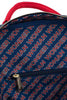 LOUNGEFLY - Mochila de hombro con doble correa de lona bordada con símbolo de icono de WW de DC Comics 