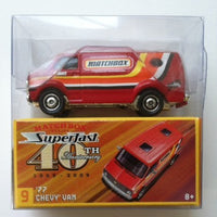 Matchbox Superfast 40th Anniversary '77 Chevy Van #9 1:64 Scale
