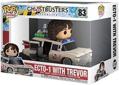 Ghostbusters Afterlife - Ecto-1 with Trevor POP! Ridez Vinyl Set