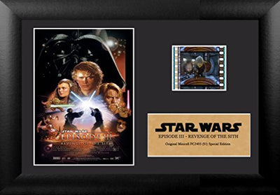 FILMCELLS Star Wars Episode IV A New Hope 11” x 13” Mini Montage Framed  Movie Presentation - Ten (10) 35 mm Film Cells - Special Edition Officially