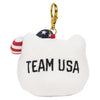 Hello Kitty – Equipo de EE. UU. cabeza olímpica Mochila Clip felpa por Gund