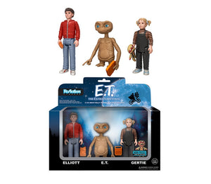 E.T. -   E.T  3 3/4" Reaction Action Figure 3-Pack Boxed Set