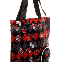 DC Comics Harley Quinn Packable Tote Bag Reusable Shopping Grocery Batman New