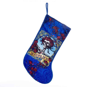 Kurt Adler Kurt S. Adler Grateful Dead Blue Rose Skeleton Stocking