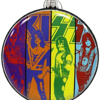 KISS Band  - Blow Mold 2-sided Disc Ornament by Kurt Adler Inc.
