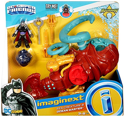 Fisher-Price Imaginext DC Super Friends Aquaman, Sea Creature & Ocean Master