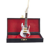Jimi Hendrix - Guitarra roja y blanca con adorno de caja negra de Kurt Adler Inc.