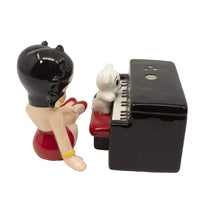 Kurt S. Adler 4" Betty Boop on Piano Handpainted Ceramic 2-Piece Set Salt and Pepper Shaker