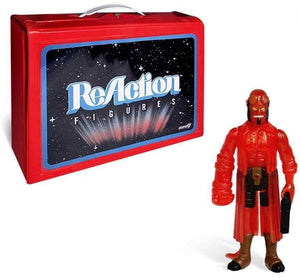 Hellboy -  Hellboy Carry Case with Exclusive Clear Red Hellboy Retro Reaction 3 3/4" Action Figure by Super 7
