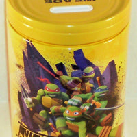 Teenage Mutant Ninja Turtles TMNT "Beat This!" Round Tin Bank with Easy-Off Lid