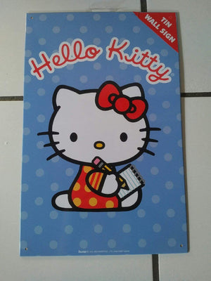 Hello Kitty - Cartel de pared de hojalata