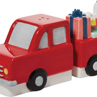 Peanuts - Salero y pimentero de camión rojo Snoopy de Enesco D56 