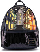 Harry Potter - Diagon Alley Sequin Double Strap Mini  Backpack by Loungefly