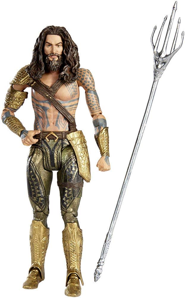 Variante de figura Aquaman de DC Multiverse con tridente dorado