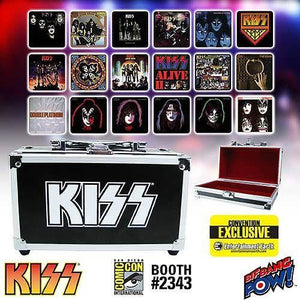 KISS -  Album Cover Coaster Set in Guitar Case - SDCC Exclusive by Bif Bang Pow!