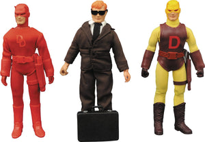 Diamond Select Toys Marvel Retro Cloth Daredevil Action Figure Gift Set