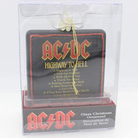 AC/DC - Adorno de portada de álbum de cristal de 3,5 pulgadas de Kurt Adler Inc.