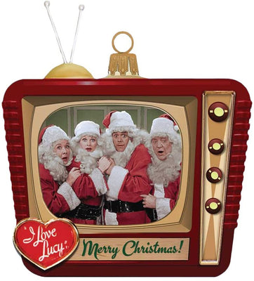 I Love Lucy - Adorno de TV de cristal de Papá Noel de Kurt Adler Inc.