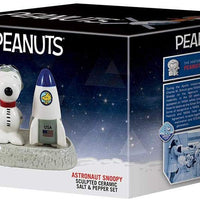 Peanuts NASA Astronauta Snoopy salero y pimentero