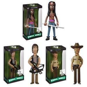 Walking Dead  - Rick, Daryl, and Michonne 3-pc Set of Vinyl Idolz Statues by Funko SALE