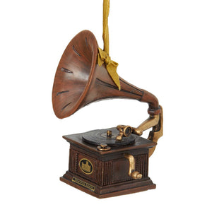 Kurt Adler Downton Abbey Gramophone Ornament, 4-Inch