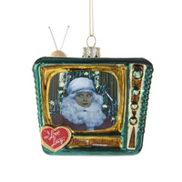 Kurt Adler 3.5" I Love Lucy TV Santa Glass Ornament
