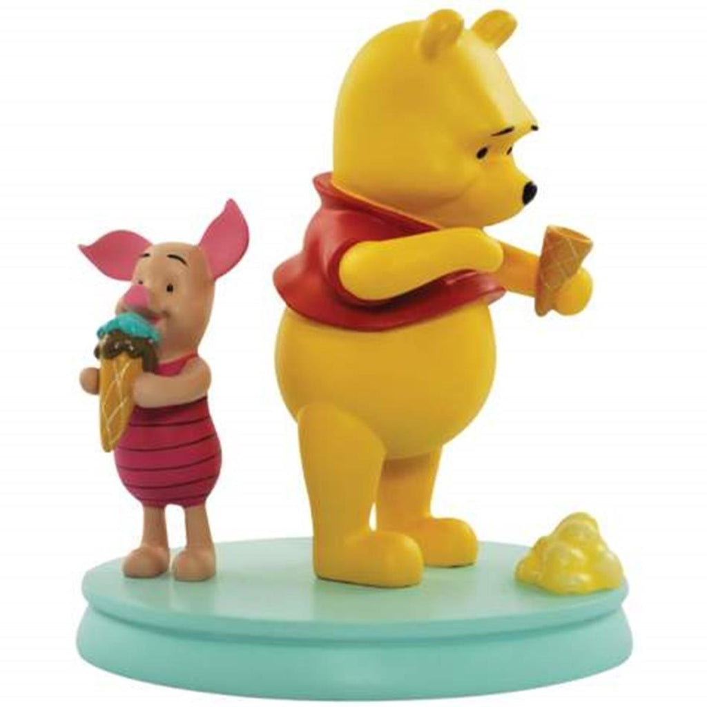 Winnie the Pooh Bear and Piglet Eating Ice Creams Figurine