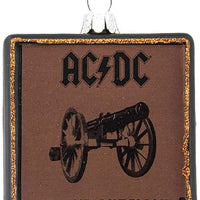 AC/DC - Adorno de portada de álbum de cristal de 3,5 pulgadas de Kurt Adler Inc.