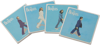 Beatles - Juego de posavasos de cerámica de 4 piezas 