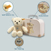 STEIFF -  Sister Mila Teddy Bear in Suitcase 8" Premium Plush by STEIFF