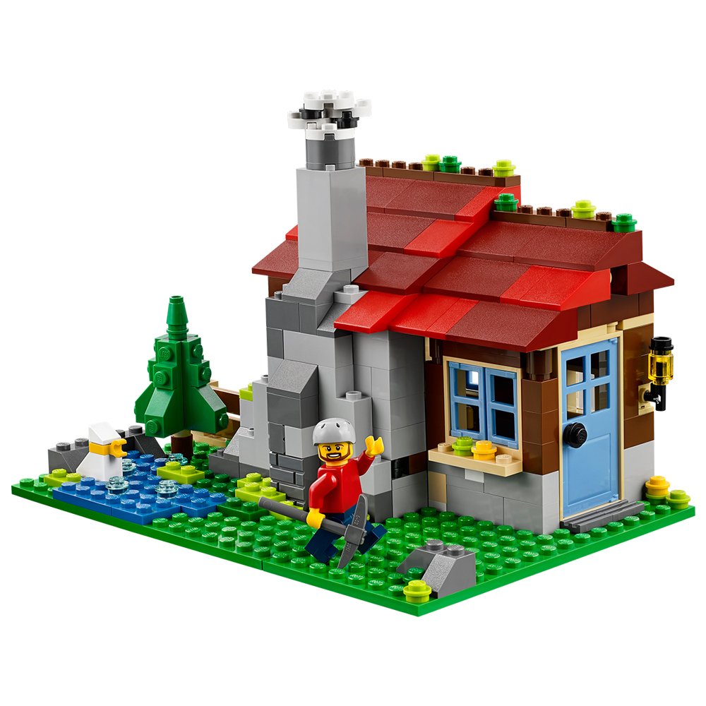 LEGO CREATOR 3-in-1 Mountain Hut Piece Kids Building Playset - A & D Products NY Corp. Toy Den