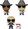 ZZ Top - ¡Conjunto de 3 Funko Pop en caja individual! Figuras de vinilo 