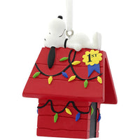 Hallmark Peanuts Snoopy on Doghouse Christmas Tree Ornament
