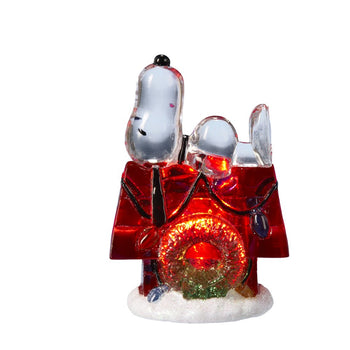 Peanuts -  Snoopy on Doghouse Battery Operated LED Table Piece by Kurt Adler Inc.