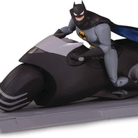 DC Collectibles - Juego de figuras de acción de Batman y Batcycle de la serie animada de Batman