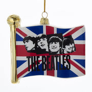 Beatles - Union Jack Flag Glass Ornament by Kurt Adler Inc.