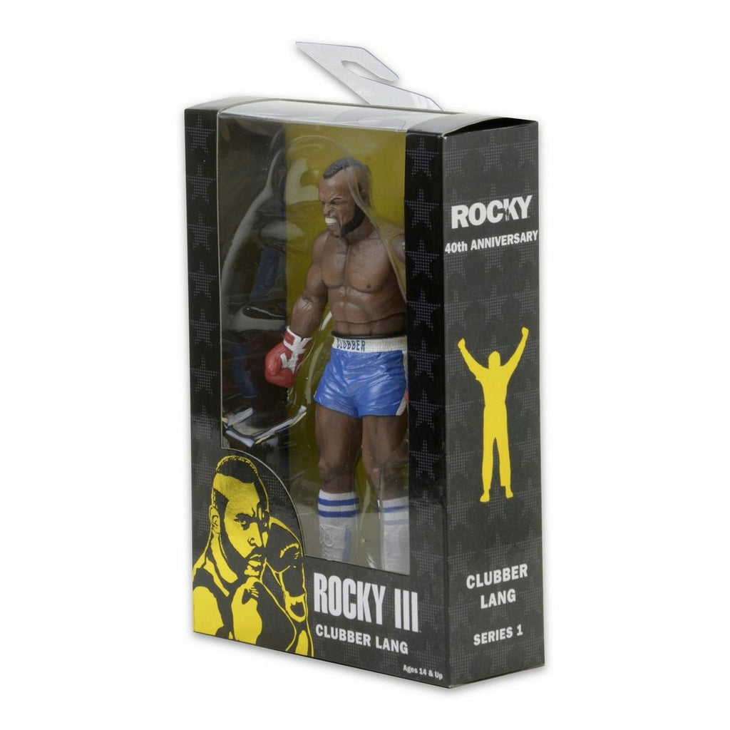 Rocky III - Clubber Lang (pantalones cortos azules) 40 aniversario 7" Figura de acción de NECA
