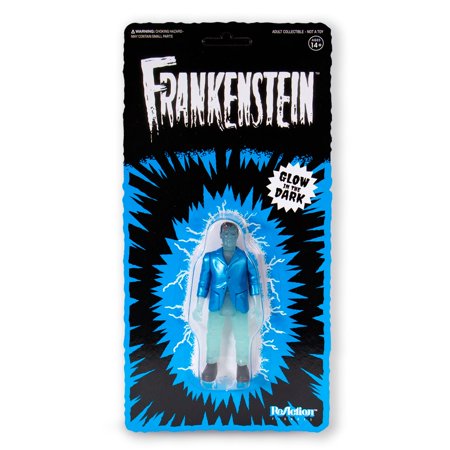 Universal Monsters -  Frankenstein (Glow in the Dark) Exclusive 3 3/4" Reaction Figure by Super 7