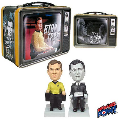 Star Trek/Twilight Zone - Star Trek/Twilight Zone Capt. & Passenger Monitor Mates In Tin Tote de Bif Bang Pow!