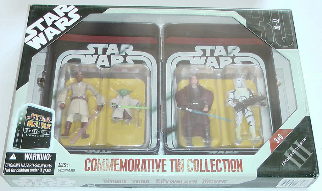 Star Wars - Ep 3 (ROTS) Collectible Tin 4-pack Action Figure Set