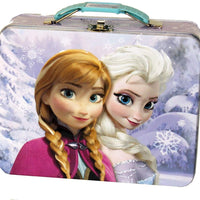 The Tin Box Company Frozen Anna and Elsa Tin Carry All, Purple