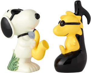 Peanuts - Juego de salero y pimentero Woodstock &amp; Snoopy de Enesco D56 