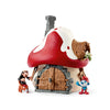 Smurfs House with Papa Smurf and Gargamel & Azrael Action Figure