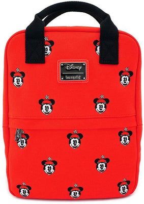 Loungefly x Minnie Mouse Face Embroidered Canvas Mini-Backpack