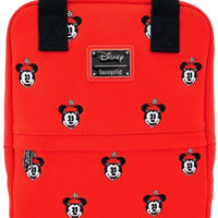 Loungefly x Minnie Mouse Face Embroidered Canvas Mini-Backpack