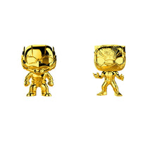 Funko Pop! Marvel Studios 10 Set of 2: Gold Chrome Black Panther and Ant-Man