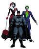 DC Collectibles Hush The Joker, Harley Quinn y Stealth Batman juego de figuras de acción, paquete de 3
