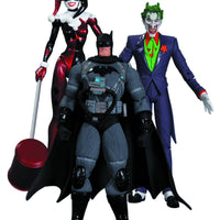 DC Collectibles Hush The Joker, Harley Quinn y Stealth Batman juego de figuras de acción, paquete de 3